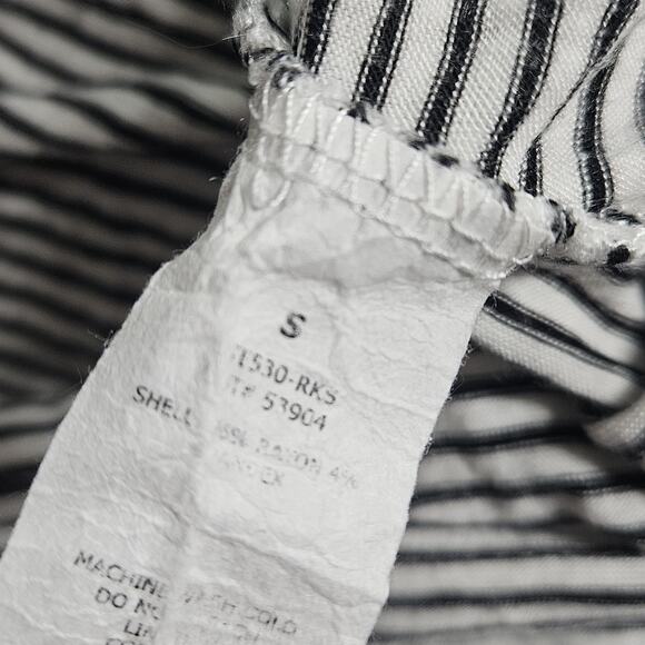 Stripped Tie Front Tee Size Small - Picture 4 of 4